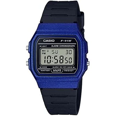 CASIO VINTAGE Mod. F-91 BIO RESIN STRAP - BLUE