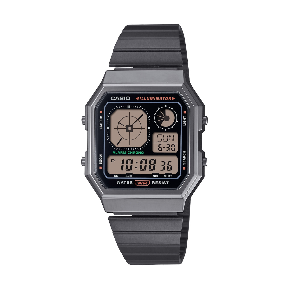 CASIO VINTAGE Mod. RETRO FUTURE EDGY COLLECTION - FULL BLACK WATCHES
