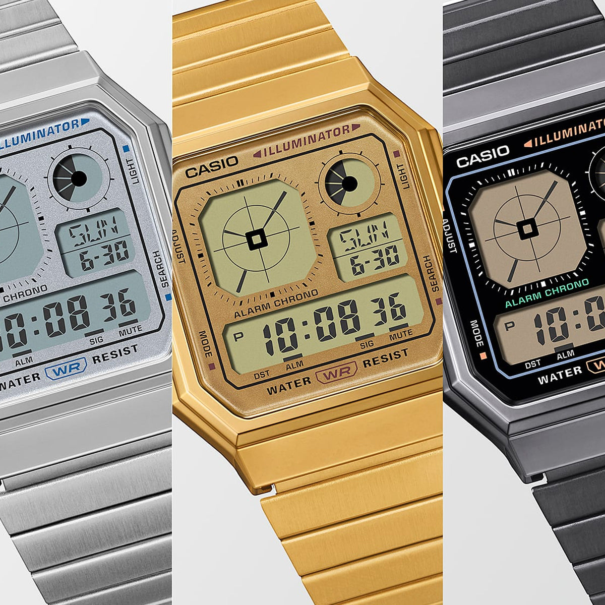 CASIO VINTAGE Mod. RETRO FUTURE EDGY COLLECTION - FULL GOLD