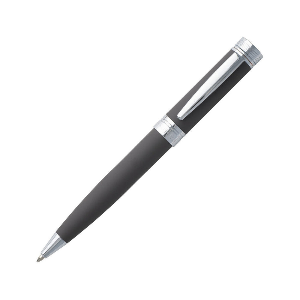 CERRUTI WRITING FASHION ACCESSORIES Mod. NSG9144X pen in sleek black and silver design.