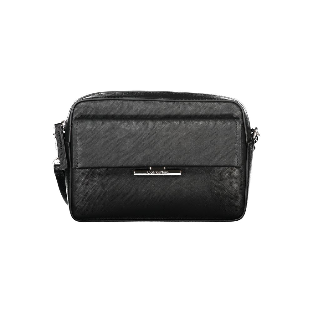 Front view with bag zipped and handles upright.