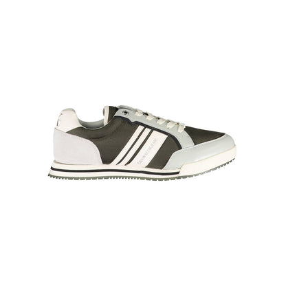 Calvin Klein Green Polyester Men Sneaker with stylish design and comfortable fit, featuring bold details and logo, ideal for modern fashion.