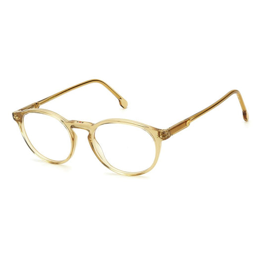 Carrera Beige Acetate Frames, unisex champagne color glasses with 51/19/145 mm dimensions, made from quality acetate material.