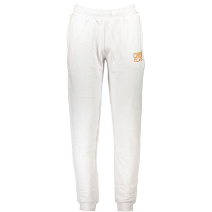 Cavalli Class Bianco Cotton Men's Track Pant