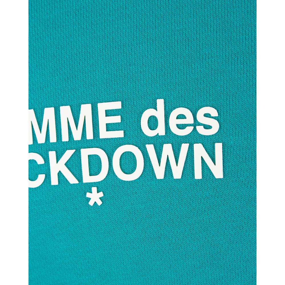 Comme Des Fuckdown Green Cotton Men Hoodie