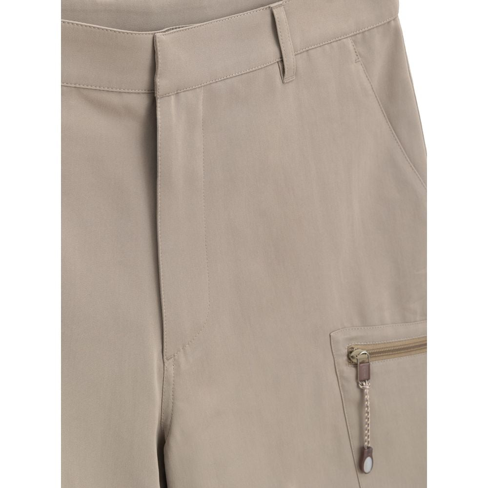 Dior Beige Cotton Cargo Shorts