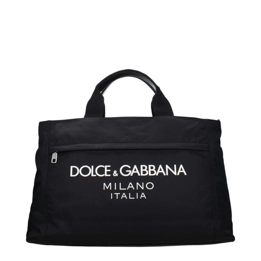 Dolce & Gabbana Black Fabric Luggage And Travel