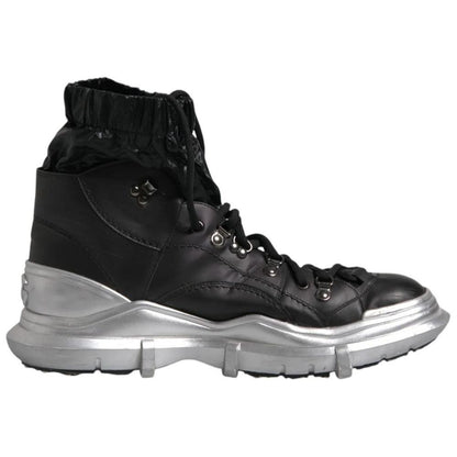 Dolce & Gabbana Black Lambskin Men Ankle Boot