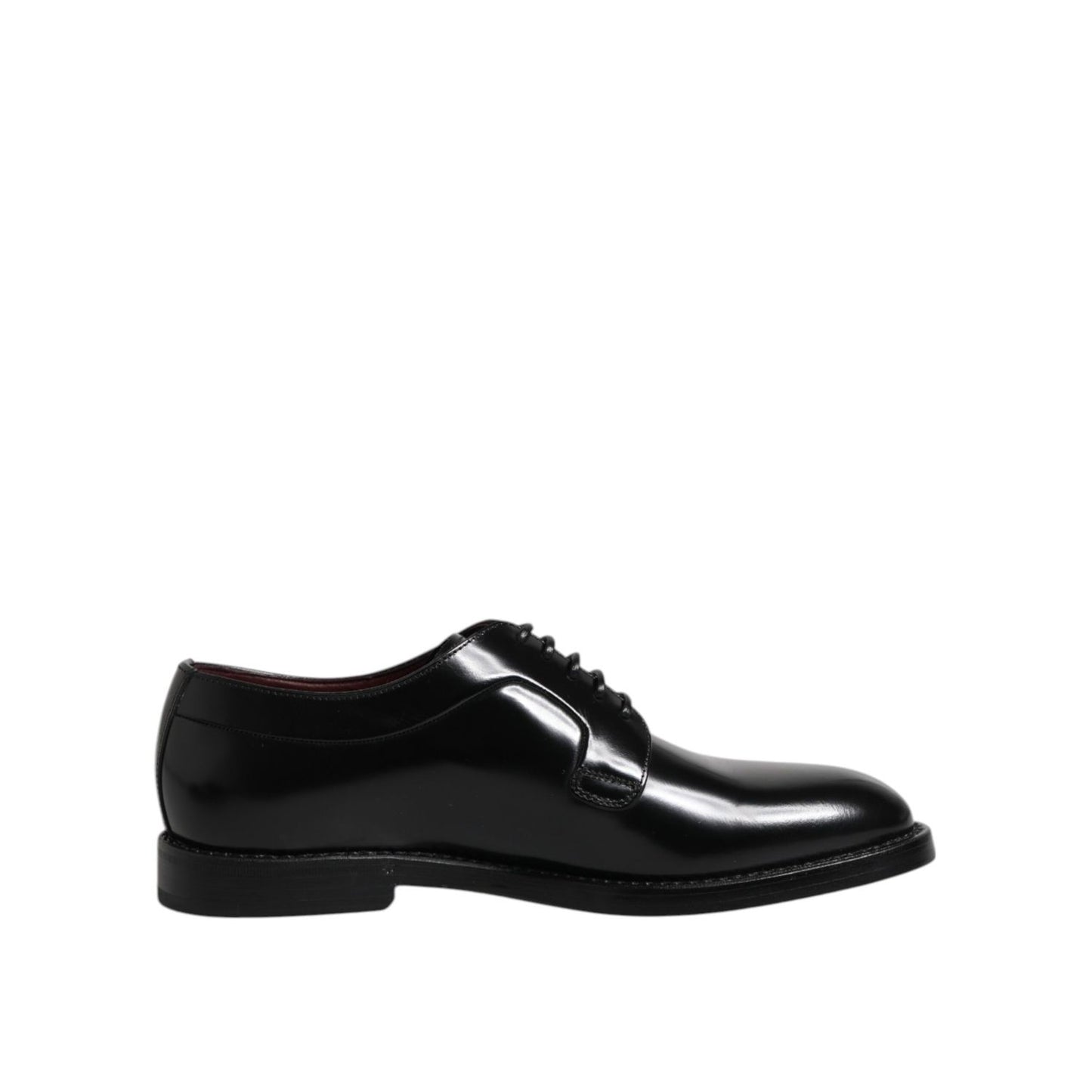 Dolce & Gabbana Black Leather Lace Up Derby Dress Formal Shoes