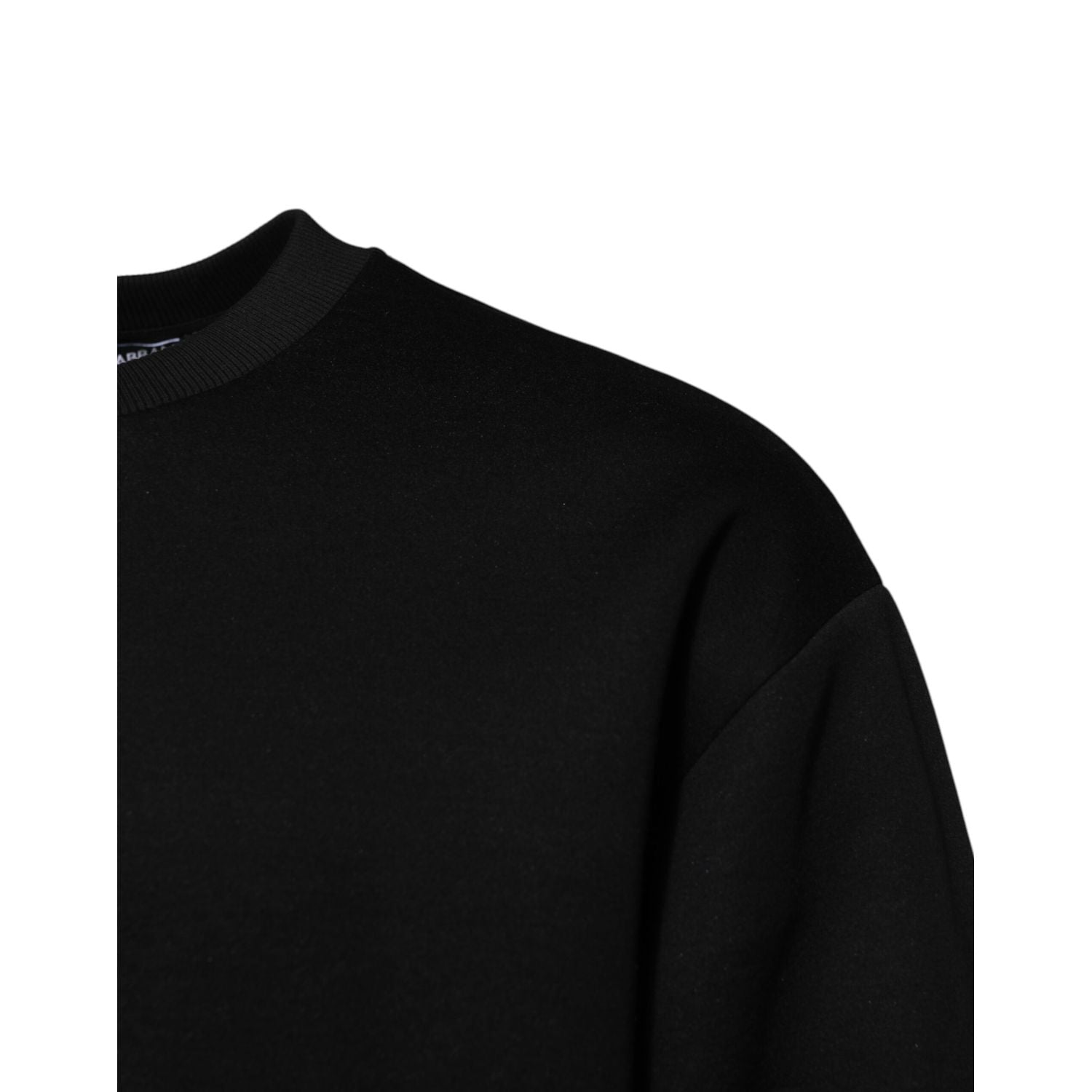 Dolce & Gabbana Black Modal DG Logo Plaque Pullover Sweater