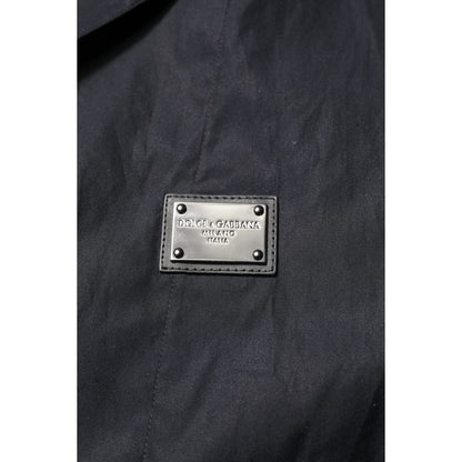 Dolce & Gabbana Black Short Sleeves Button Down Casual Shirt