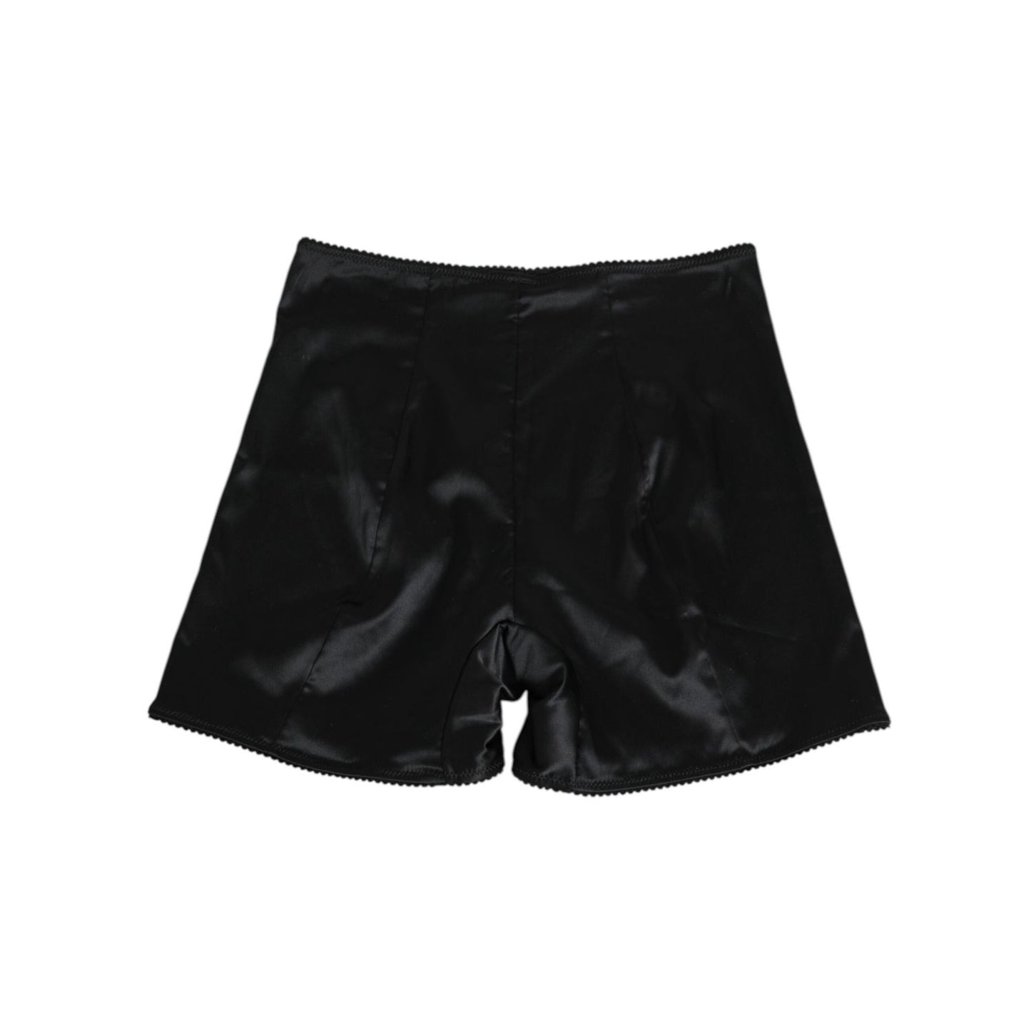 Dolce & Gabbana Black Silk Stretch Slip Cycling Women Underwear