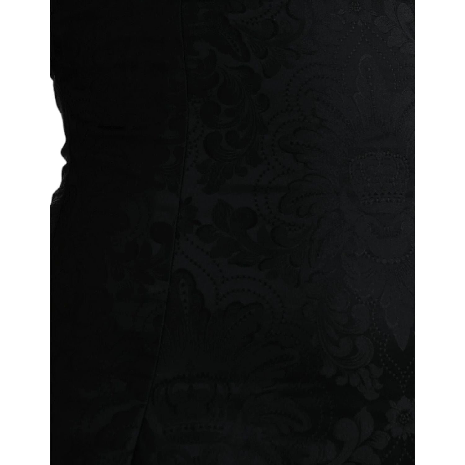 Dolce & Gabbana Black Sleeveless Bodycon A-line Mini Dress