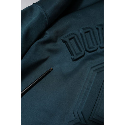 Dolce & Gabbana Dark Green Embossed Logo Pullover Sweater