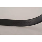 Dolce & Gabbana Black Calf Leather Vintage Logo Metal Buckle Belt BEL8541-100