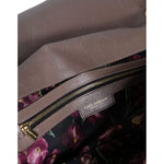 Dolce & Gabbana Brown Quilted Leather Shoulder Purse Satchel Bag Dolce & Gabbana Dim Gray