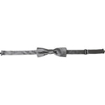 Dolce & Gabbana Gray Satin Silk Adjustable Neck Men Papillon Bow Tie Dolce & Gabbana Dim Gray