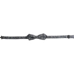 Dolce & Gabbana Gray Silk Patterned Adjustable Neck Men Bow Tie Dolce & Gabbana Dark Slate Gray