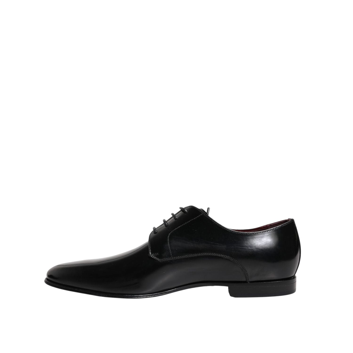 Dolce & Gabbana Men Dress Black Calfskin Leather Derby Shoes