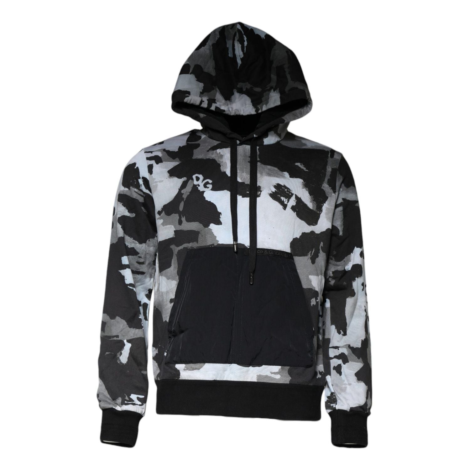 Dolce & Gabbana Multicolor Camouflage Men Hooded Sweater
