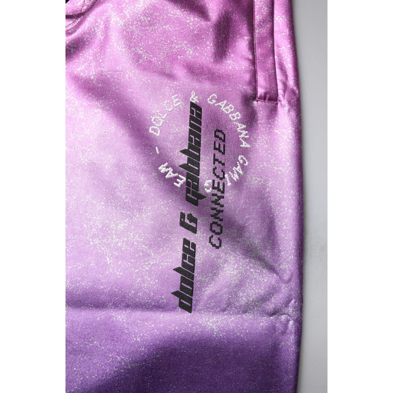 Dolce & Gabbana Pink Purple Two Tone Jogger Sweatpants Pants