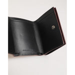 Dolce & Gabbana Red Leather Bold Logo Print Trifold Men Card Holder Wallet interior view
