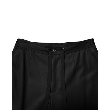 Dolce & Gabbana Solid Black Cargo Jogger Men Sweatpants Pants