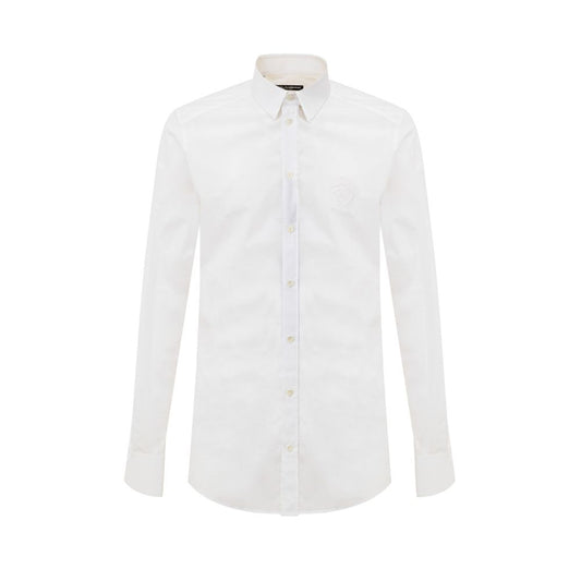 Dolce & Gabbana White Cotton Dress Shirt