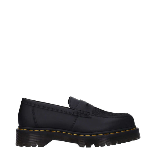 Dr. Martens Black Leather Slip-On Loafers