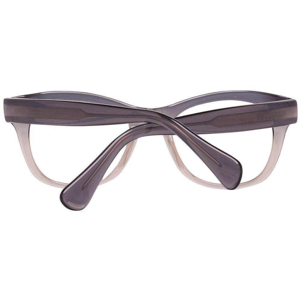 Dsquared² Bicolor Plastic Frames in flock color, unisex glasses model DQ5106-020-49, size 49/19/145 mm, with filter 2 protection.
