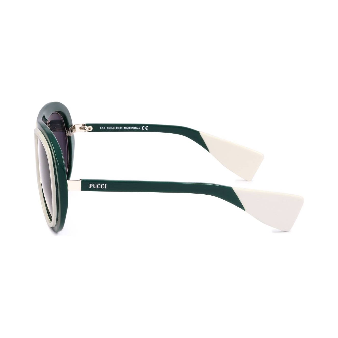 EMILIO PUCCI SUNGLASSES Mod. EP0059 SHINY DARK GREEN SUNGLASSES & EYEWEAR