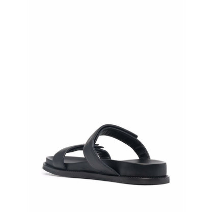 EMPORIO ARMANI EXCLUSIVE Emporio Armani double-strap leather sandals