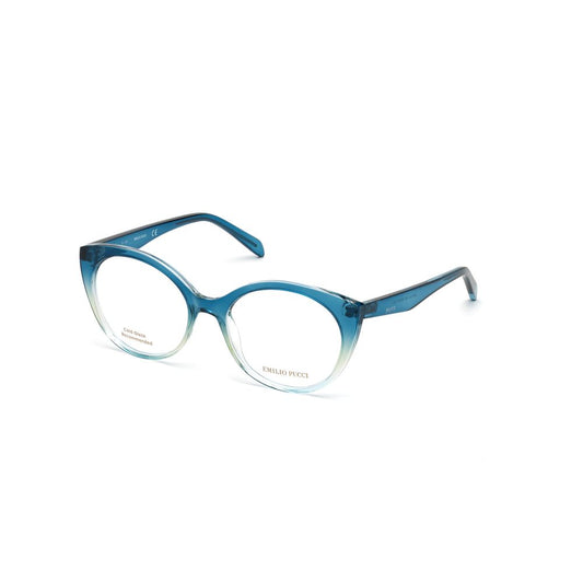Emilio Pucci Brown Resin Frames, stylish women's glasses, 54/18/140 mm size, with a sophisticated resin material and elegant brown color.