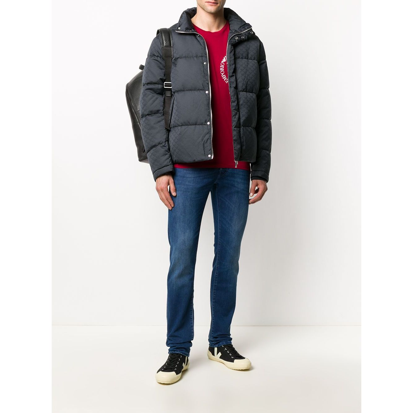 Emporio Armani Coats Blue