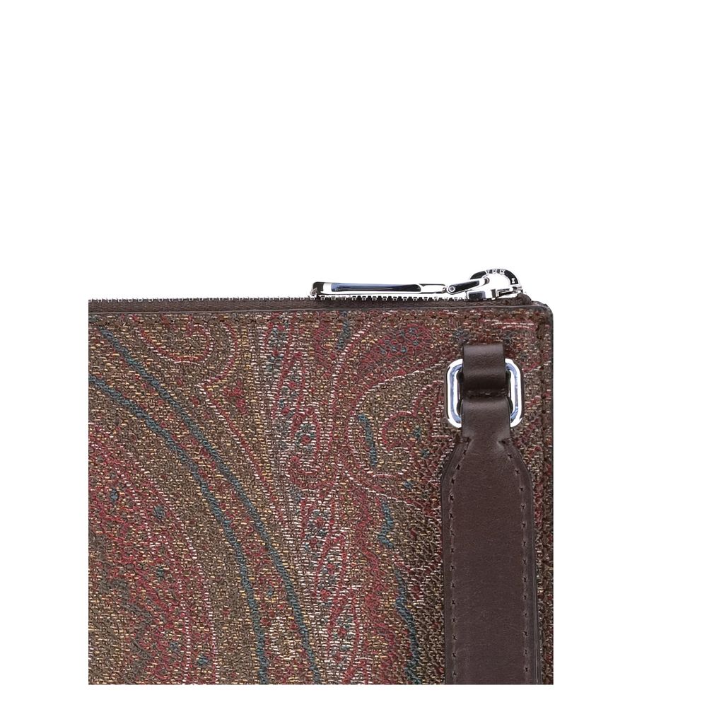 Etro Multicolor Cotton Clutch Bag