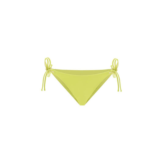 Exilia Yellow Polyamide Swim Briefs with hip ties, classic SS24 design, 100% polyamide, bright yellow.
