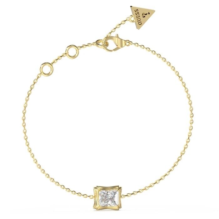 Alt Tag: GUESS JEWELS JEWELRY Mod. JUBB05171JWYGS gold bracelet with a diamond centerpiece