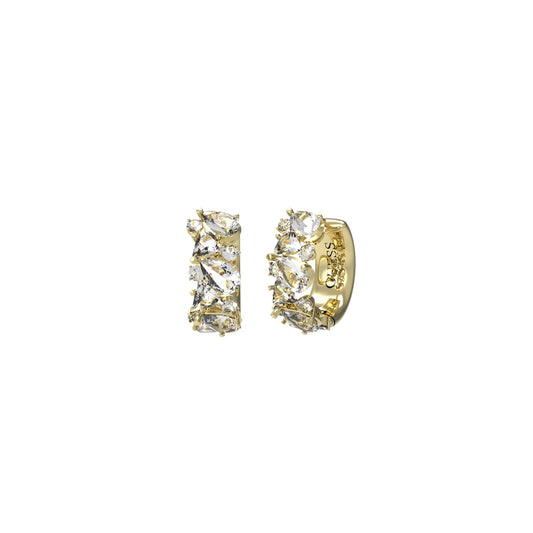 GUESS JEWELS JEWELRY Mod. JUBE04411JWYGT-U gold earrings with crystal embellishments