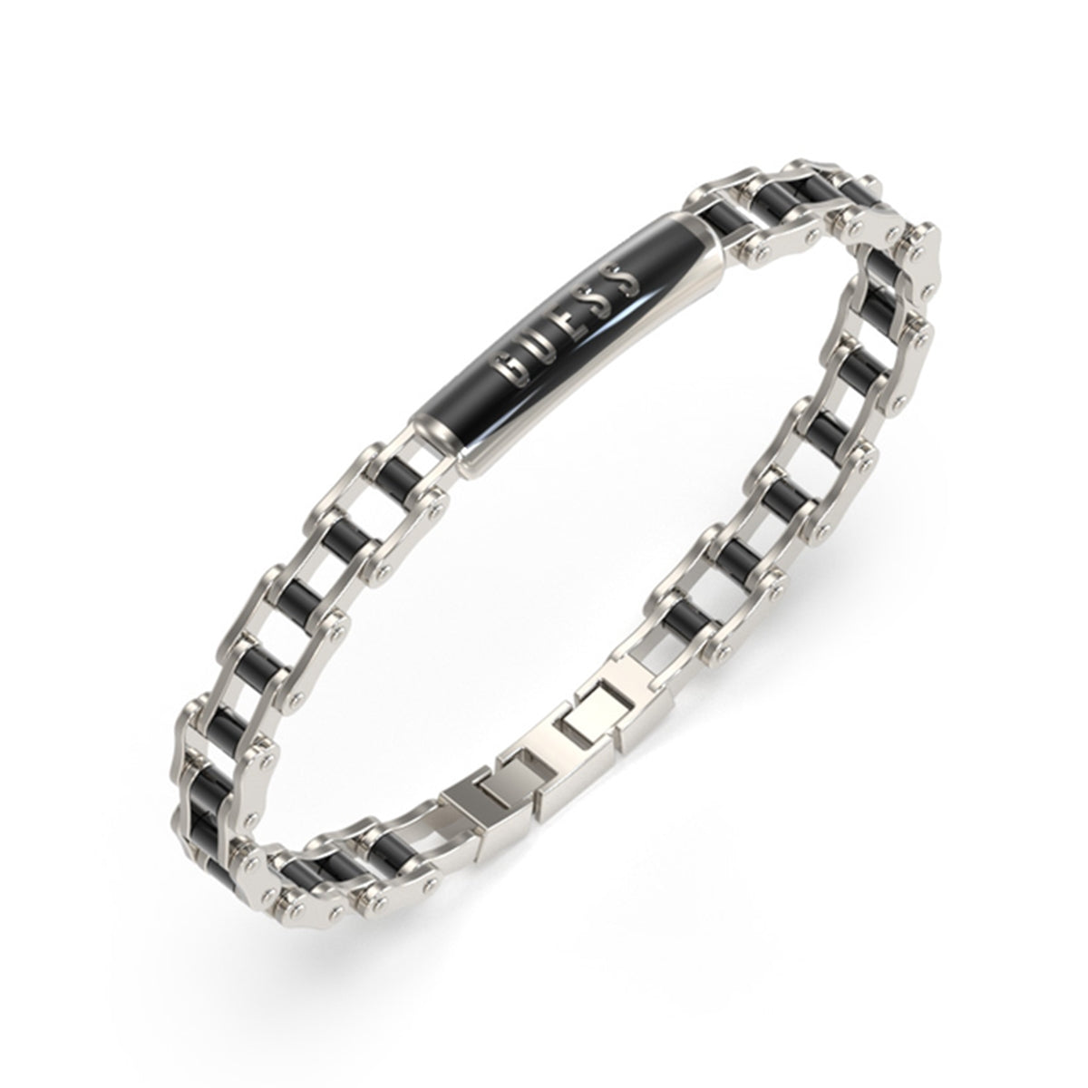 GUESS JEWELS JEWELRY Mod. JUMB04412JWSTGMT-U sleek silver bracelet design