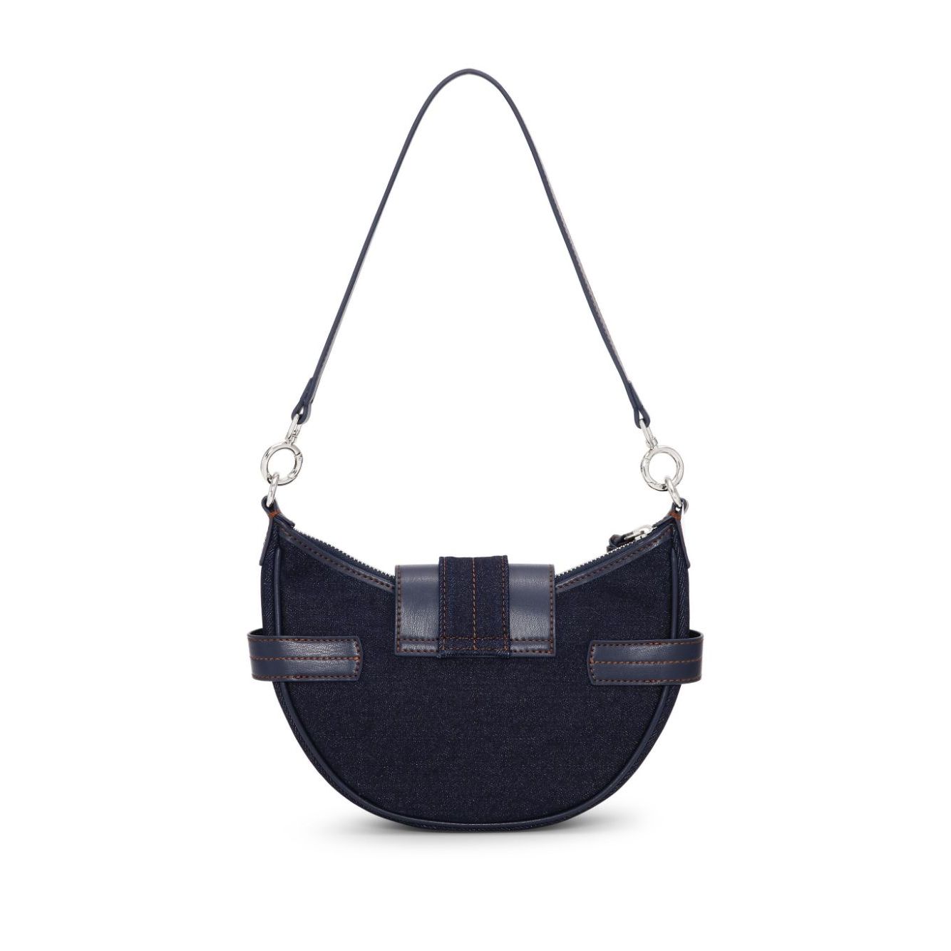 Ganni Buckle small denim cross-body bag