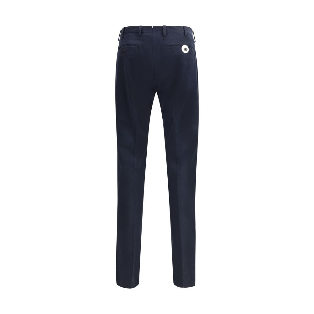 Germano Blue Cotton Chino Pants