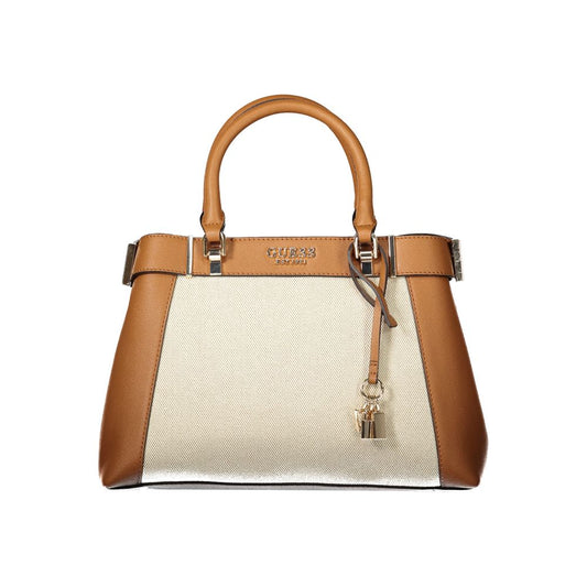 Guess Jeans Brown Cotton Women Handbag with elegant design and multiple compartments for versatile usage.