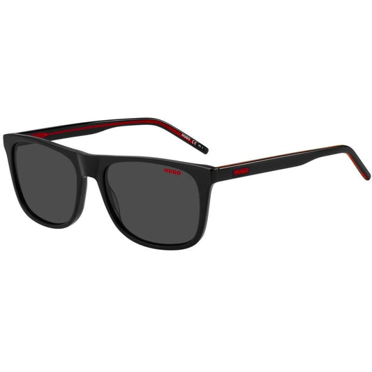 HUGO MOD. HG 1194_S acetate sunglasses for gents in black with red accents.