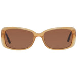 Harley-Davidson Brown Women Sunglass, full-rim plastic frame with 100% UVA & UVB protection, rectangle style, size 56-16-135.