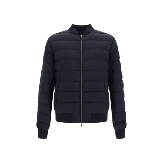 Herno Black Polyamide Bomber