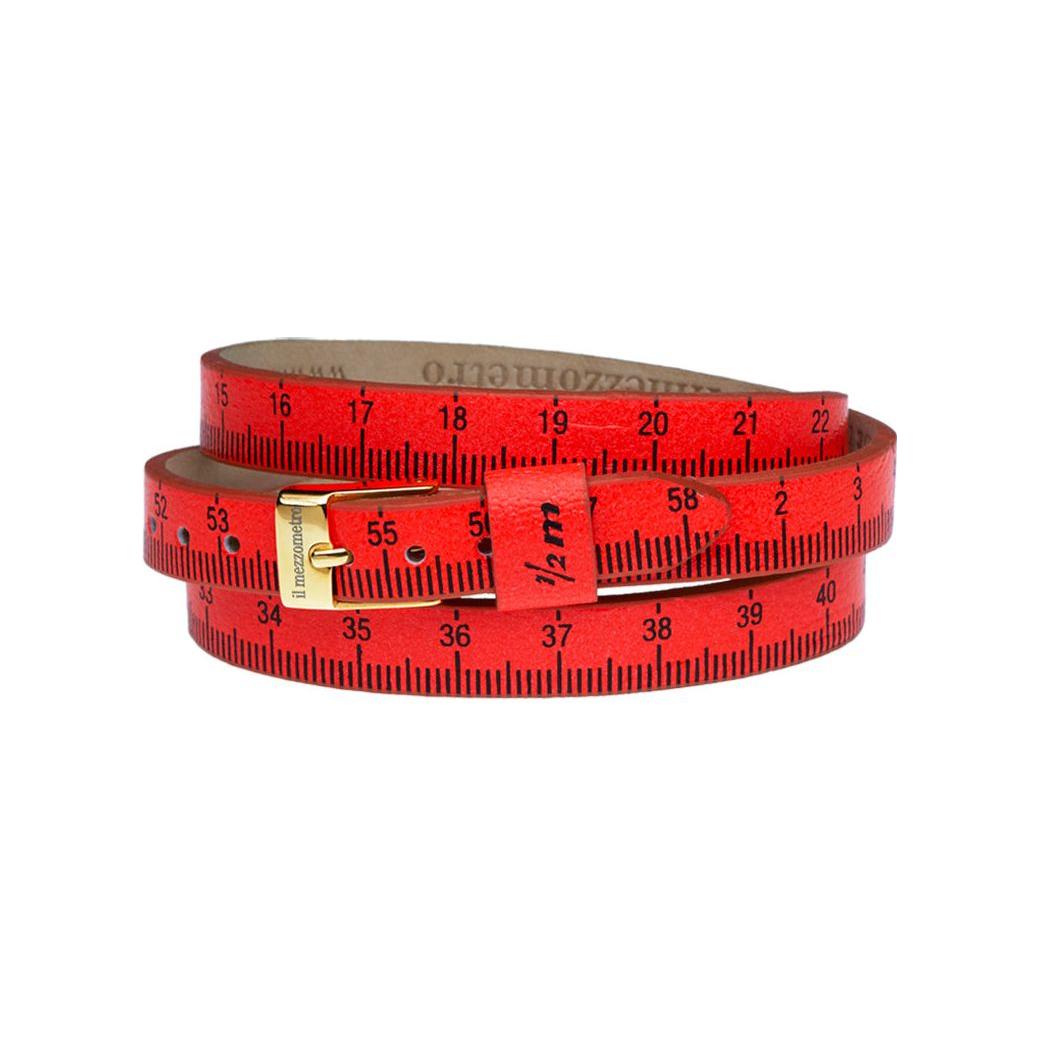 Il MEZZOMETRO Mod. FLUO - Bracciale in pelle/leather bracelet