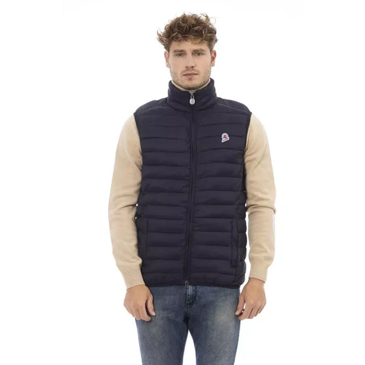 Invicta Blue Polyamide Sleveless Jacket