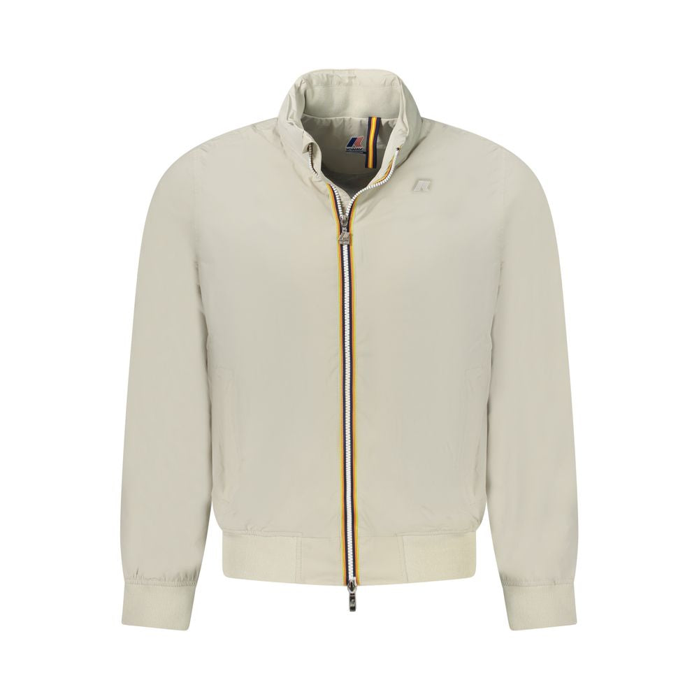 K-WAY Beige Nylon Men Jacket