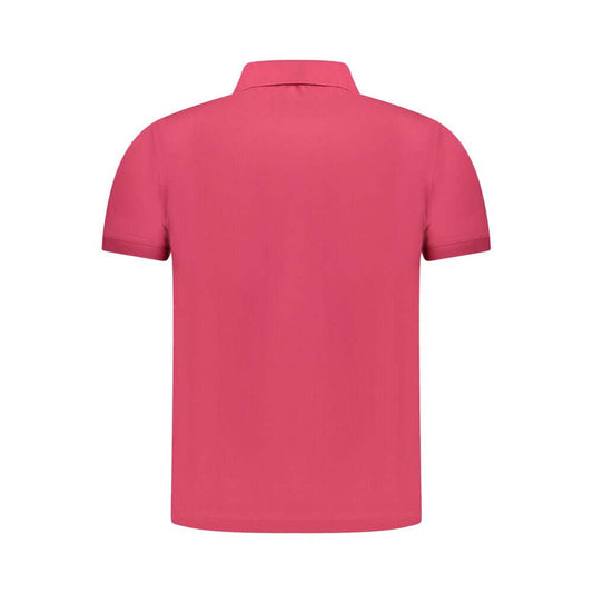 K-WAY Pink Cotton Men Polo Shirt