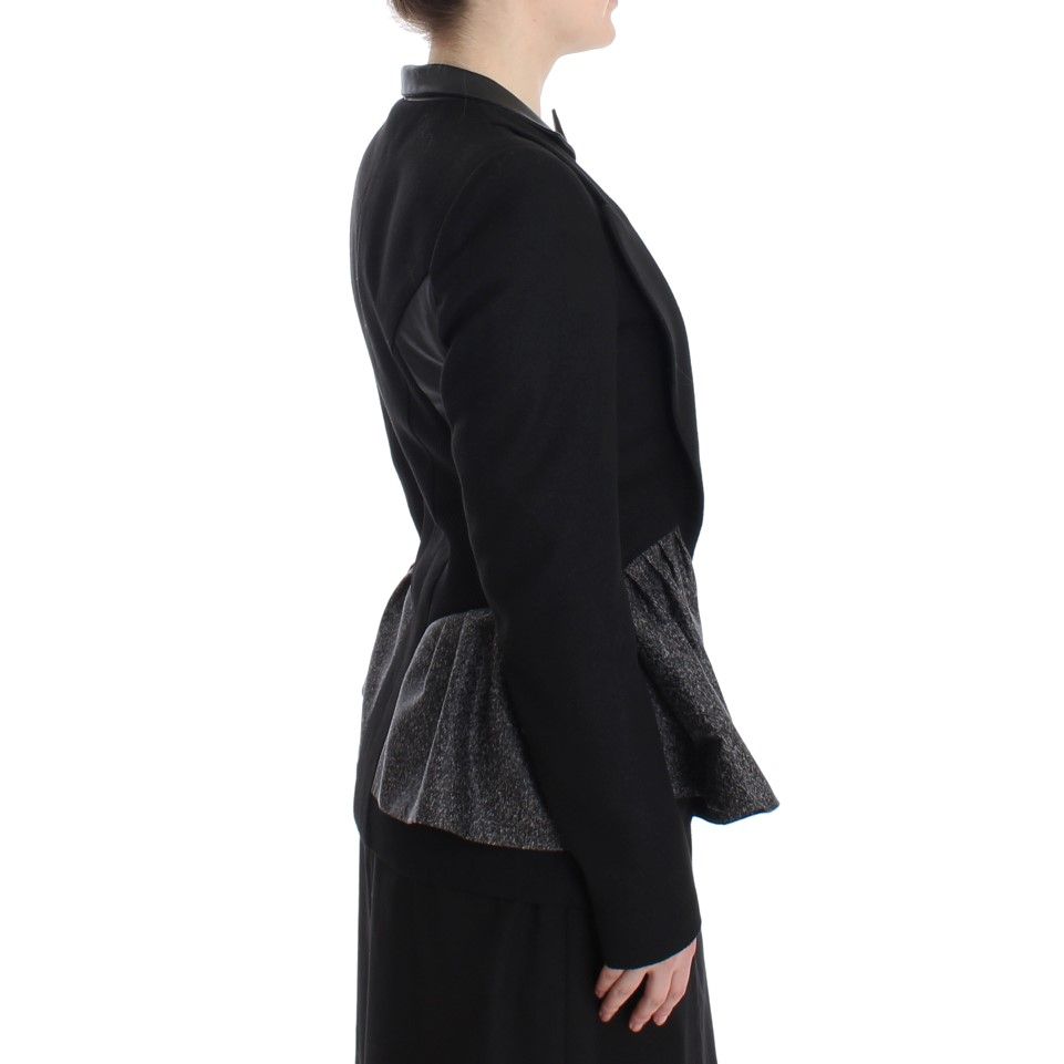 KAALE SUKTAE Black Short Blazer Coat Biker Jacket
